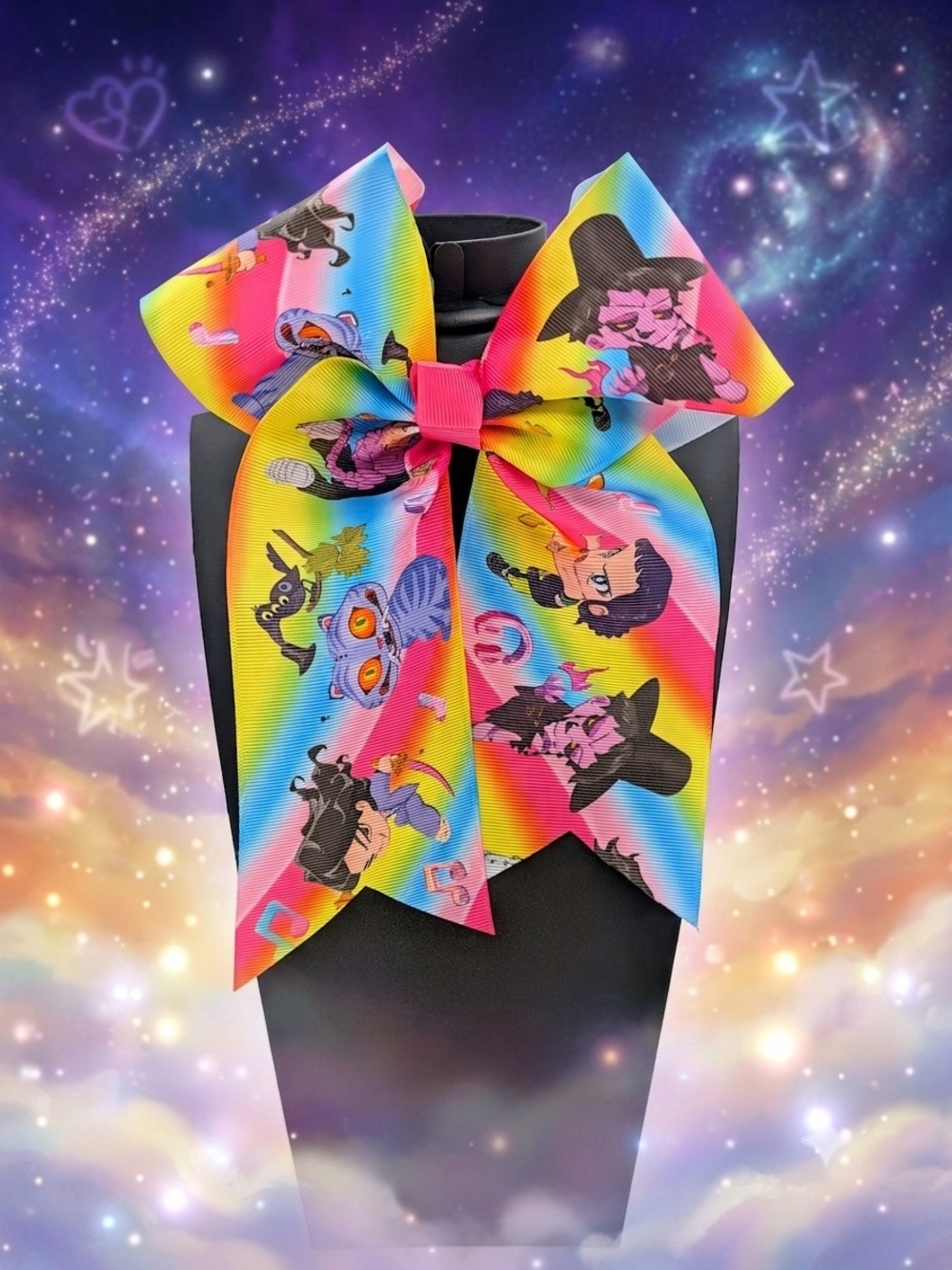 Kids Rainbow Kpop Demon Hunters Hair Bow